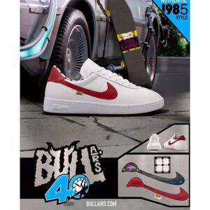 Bull Airs Back To The Future Marty McFly Sneakers W/ Changeable Check Pinheads!